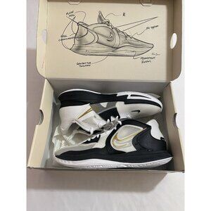 New Mens Size 11 White Black Gold Nike Kyrie 5 Low Basketball Shoes DJ6012 101